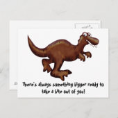 Exécution de la carte postale Dinosaur (Devant / Derrière)