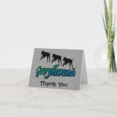 Exécution du Carte de remerciements Greyhounds (Devant)