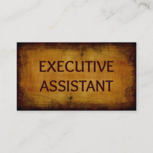Executive Assistant Antiek geborsteld Visitekaartj Visitekaartje