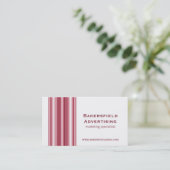 Executive Bars Visitekaartje, magenta Visitekaartje (Staand voorkant)