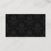 Executive Black Damask Visitekaartje (Achterkant)