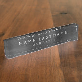 Executive Black Professional Business Kantoor Naambordje (Zijkant)