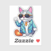 executive cat sticker (Vel)