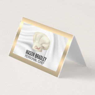 Executive Chef Culinair Metallic Zakelijk Visitekaartjes