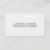 Executive Chef | Cyaan II Visitekaartje (Achterkant)