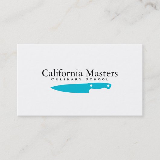 Executive Chef | Cyaan II Visitekaartje (Voorkant)