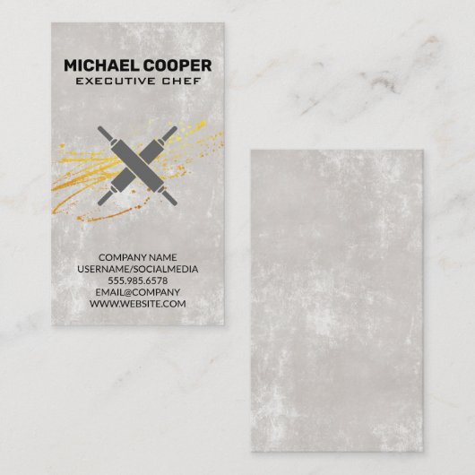 Executive Chef | Deegrollers Visitekaartje (Voorkant / Achterkant)