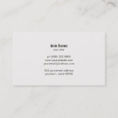 Executive Chef Elegant Gold Fork & Knife Caterer Visitekaartje (Achterkant)