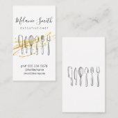 Executive Chef | Keukenkeukengereedschap Visitekaartje (Voorkant / Achterkant)