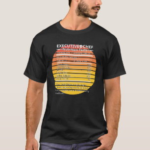 Executive Chef Koken Koken Culinaire Retro Foodie T-shirt