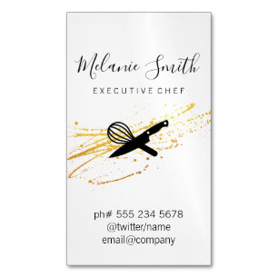 Executive Chef Magnetisch Visitekaartje