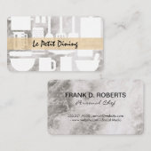 Executive Chef Marble Utensils Visitekaartje (Voorkant / Achterkant)