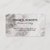 Executive Chef Marble Utensils Visitekaartje (Achterkant)