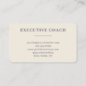 Executive Coach Visitekaartje (Achterkant)