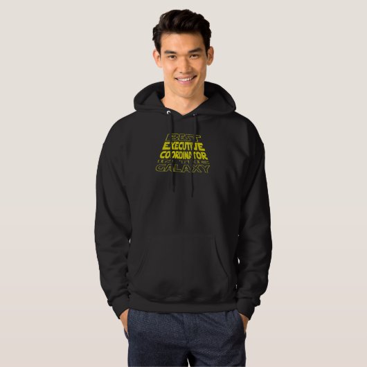 Executive Coordinator Space Backside Design Hoodie (Voorkant volledig)