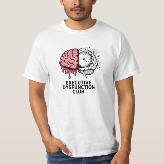 Executive Dysfunction Club Minimal Tee T-shirt (Voorkant)