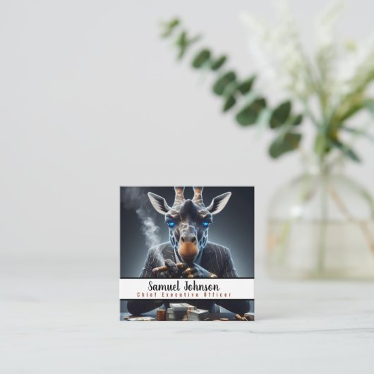 Executive Funny CEO Algemeen directeur Vierkante Visitekaartje (Staand voorkant)