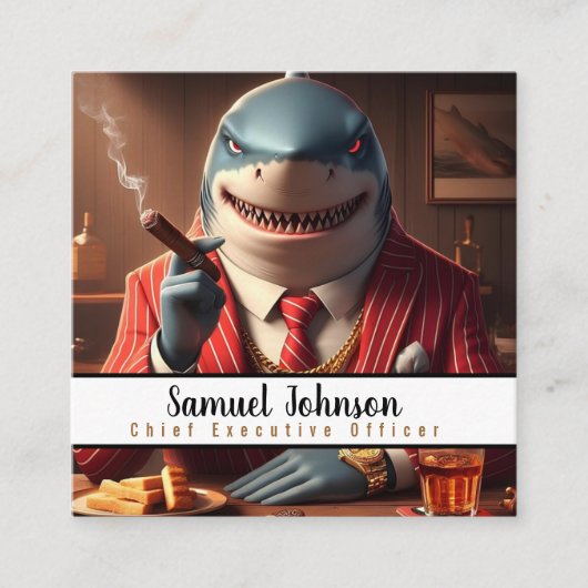 Executive Funny CEO Algemeen directeur Vierkante Visitekaartje (Voorkant)