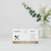 Executive Gold Chef Visitekaartje (Staand voorkant)