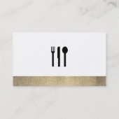 Executive Gold Chef Visitekaartje (Achterkant)