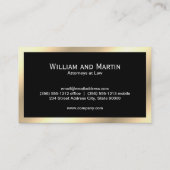 Executive Gold Classic Monogram | Ondernemingen Visitekaartje (Achterkant)