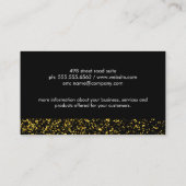 Executive Gold Dust Trim Zwart Slank Visitekaartje (Achterkant)