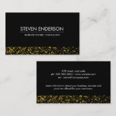 Executive Gold Dust Trim Zwart Slank Visitekaartje (Voorkant / Achterkant)