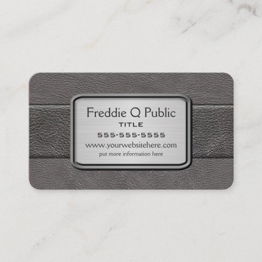 Executive Gray Visitekaartje (Voorkant)