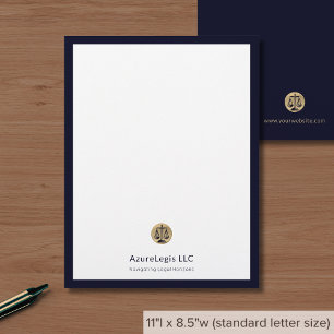 Executive Law Firm Letterhead met Justice Scales Briefhoofd