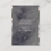 Executive Lux Trim | Zwarte marmer Visitekaartje (Achterkant)