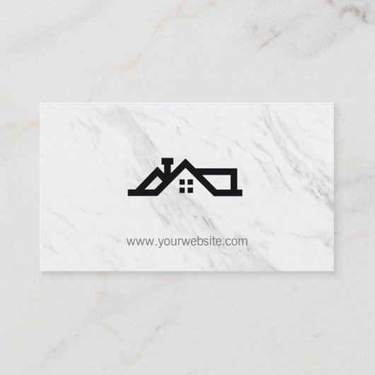 Executive makelaar / Marmer Afsprakenkaartje (Achterkant)