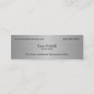 Executive Metallic Texture Print Mini Visitekaartje