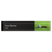 Executive Monogram Golf Gift Desk Naam Bord Naambordje (Voorkant)