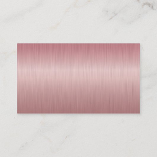 Executive Ruby Brush Steel Monogram Visitekaartje (Achterkant)