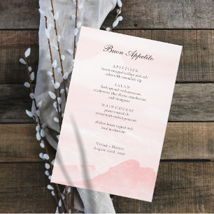 Exemple Carte de menu d'aquarelle Mountain Country
