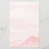 Exemple Carte de menu d'aquarelle Mountain Country (Dos)