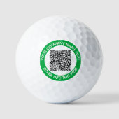 Exemple de balles de golf avec code QR et texte ta (Recto)