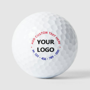 Exemple de balles de golf avec tampons de logo et