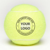 Exemple de balles de tennis avec texte de logo mar (Devant)