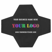 Exemple de ballon de football avec texte de logo d (Plat)