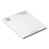 Exemple de bloc-notes personnalisé avec le texte d (Incliné)