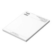 Exemple de bloc-notes personnalisé avec le texte d (Tourné)