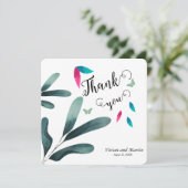 Exemple de calligraphie Carte de remerciements de (Debout devant)