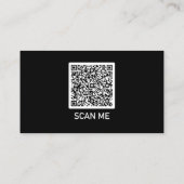 Exemple de Carte de visite de code QR (Dos)