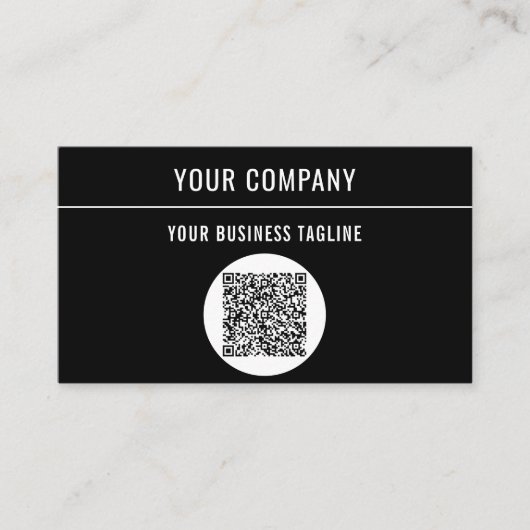 Exemple de Carte de visite de code QR de votre pro (Devant)