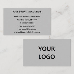 Exemple de Carte de visite de nom de logo personna