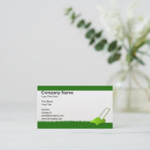 exemple de carte de visite de soin de pelouse (Debout devant)