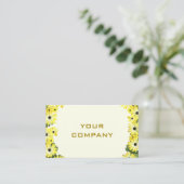 Exemple de Carte de visite Floral Design (Debout devant)