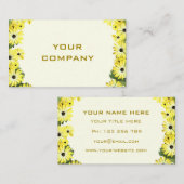 Exemple de Carte de visite Floral Design (Devant / Derrière)