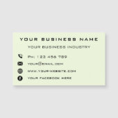 Exemple de Carte de visite magnétique promotionnel (Devant)